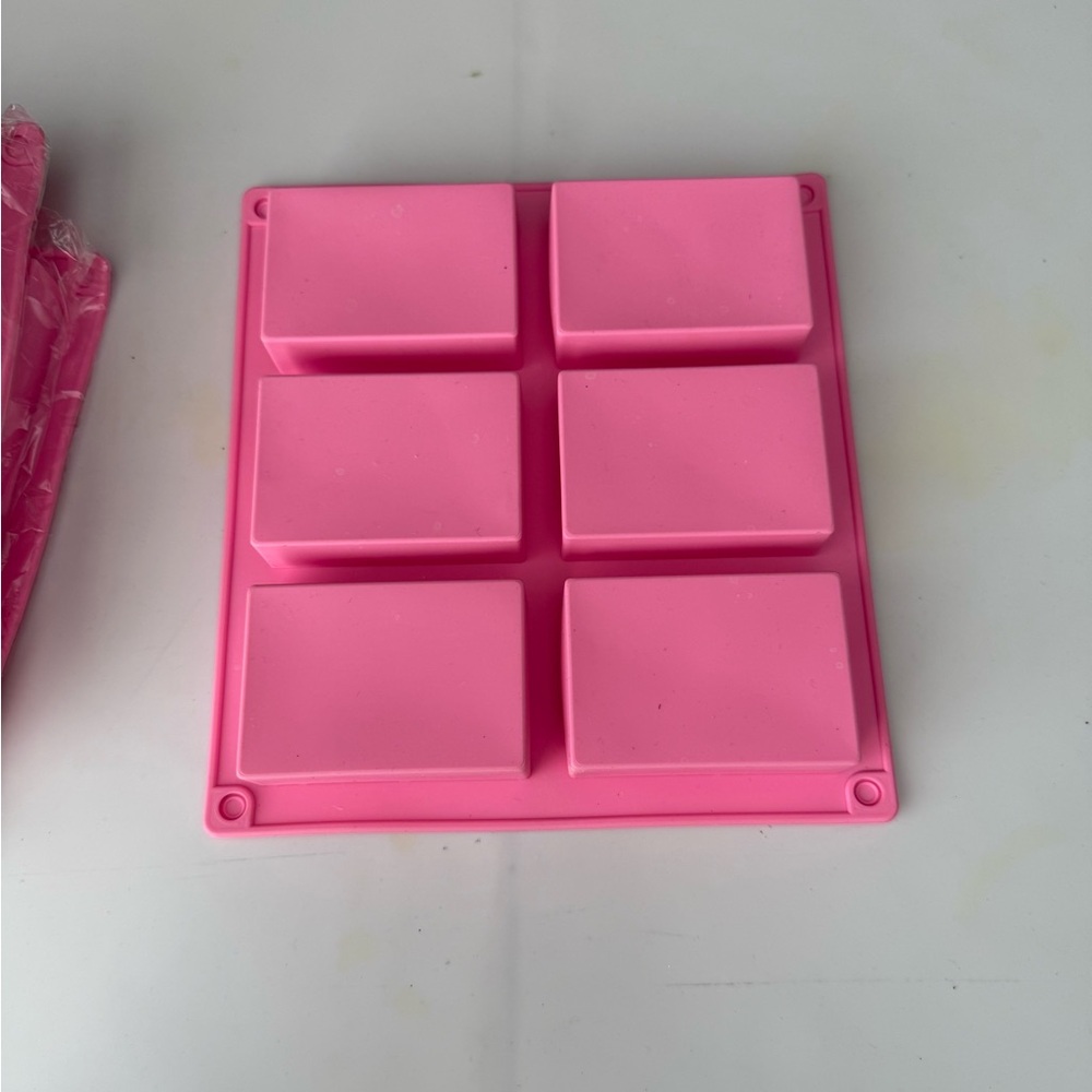 3 pack of Pink Silicone Soap Mold
